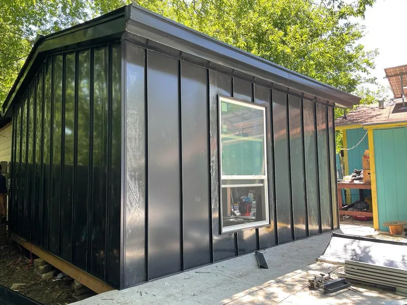 Black standing seam metal wall panels for Metal Roof Installation in Newberg